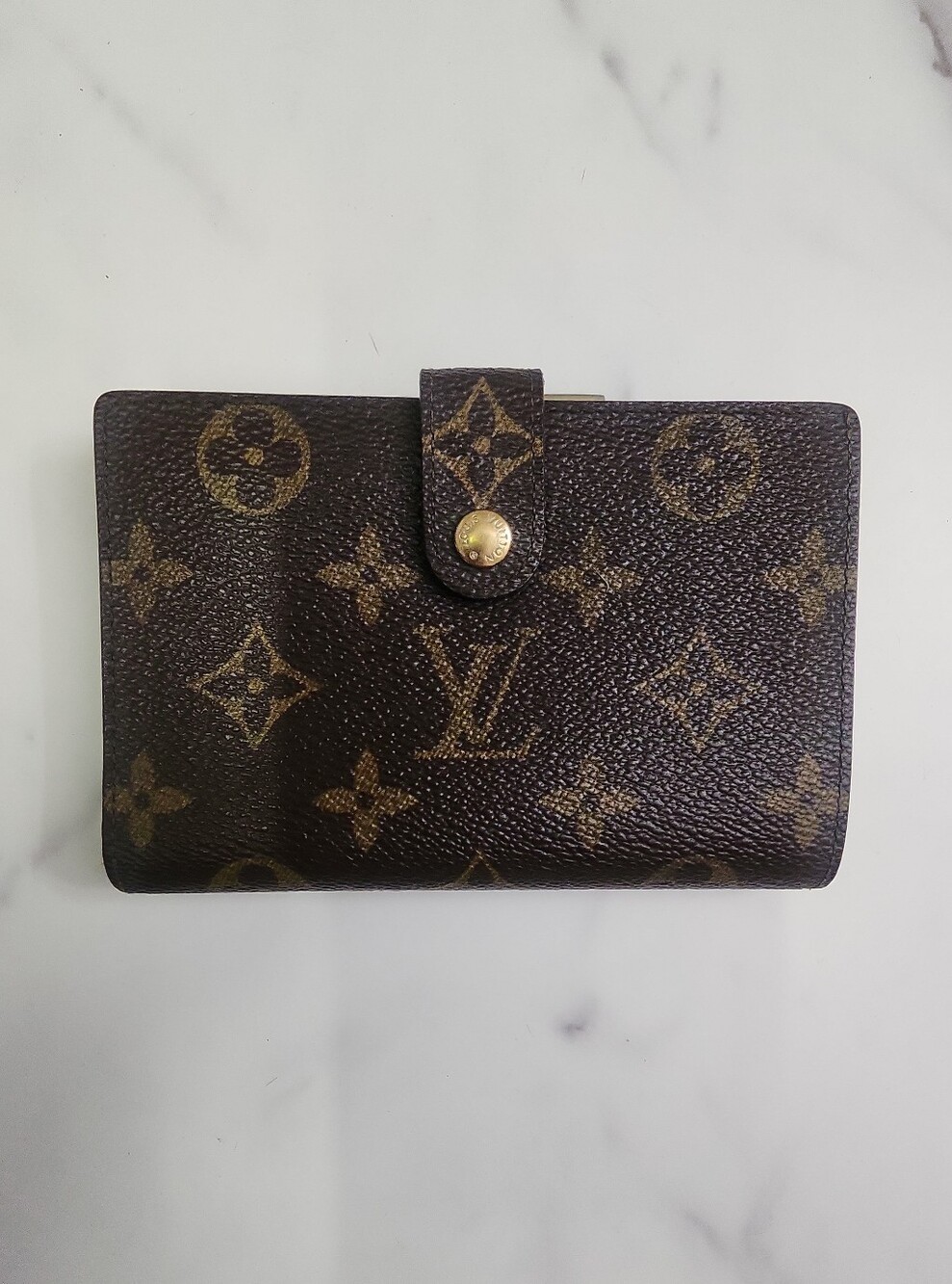 Authentic Vintage LV Monogram Bifold Kisslock Wallet